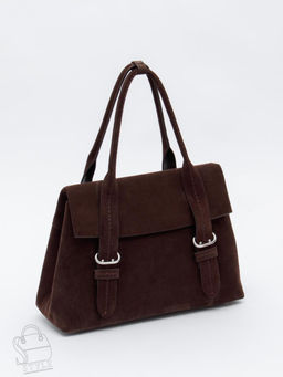 Сумка женская кожаная 1092M coffee Polina&Eiterou