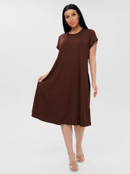 874 ПЛАТЬЕ (Коричневый) - А-дина фото 3