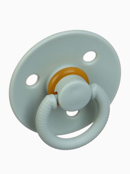 Соски-пустышки, от 3 мес., латекс, классические, в контейнере, набор из 2 шт., зелёный/серый, M&B