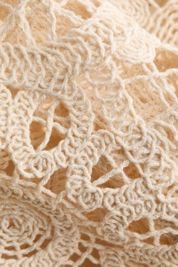 Vestido de algod?n efecto crochet - H&m фото 5