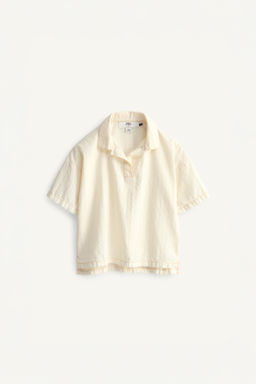 CAMISA PESPUNTES CONTRASTE LIMITED EDITION / Blanco roto - Zara фото 5