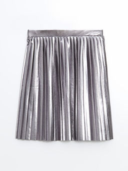 Beli Lastikli Pileli K?z ?ocuk Etek