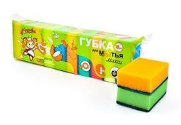 ЗОЛУШКА губка д/мытья посуды Макси (10шт)