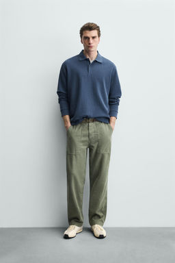 POLO ESTRUCTURA RAYAS / Azul?n