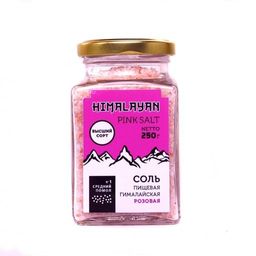 Соль розовая Гималайская среднего помола, ст.банка, 250г