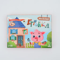 Развивающая игра Весёлая стройка, 28 карт, 34 купюры, 28 частей дома, 6+