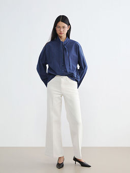 Wideleg Kad?n Jean Pantolon