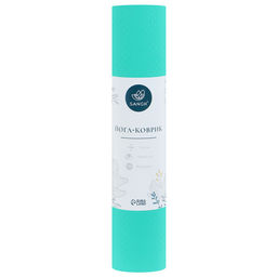 Коврик для йоги Sangh, нескользящий, 183×61×0.6 см, цвет мятный/серый