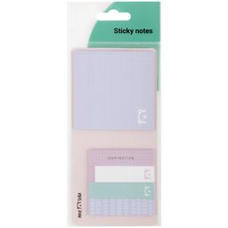 Закладки + блок самоклеящ. MESHU "Dew" (MS_87491) с дизайном, 60*15мм, 74*74мм, 25л.