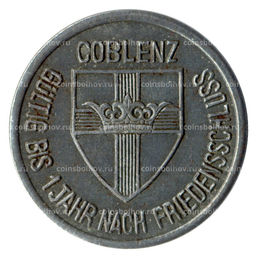 Монета 25 пфеннигов 1918 года Германия Нотгельд (Кобленц)