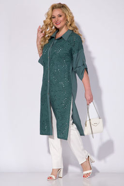 Костюм Liliana 1306-Бр-Л белый+серо-зеленый  фото 2