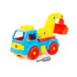 Конструктор-транспорт Автомобиль-экскаватор (в сеточке)