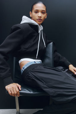 Cazadora bomber cropped de lana - H&m фото 4