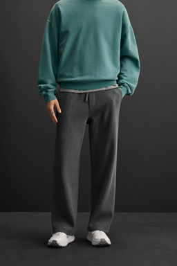 TEXTURED JOGGER TROUSERS - Zara фото 2