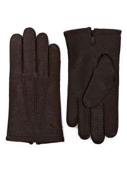 Перчатки мужские 100% ш HS626 d.brown