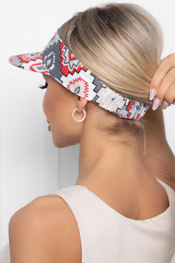 Козырек хлопковый (мозаика/красный) КЗ46 - Lt collection фото 2