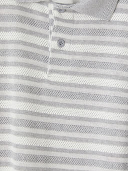 Polo Yaka ?izgili Erkek ?ocuk Ti??rt