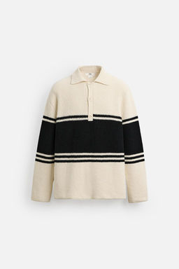 STRIPED KNIT LIMITED EDITION POLO SHIRT - Zara фото 7