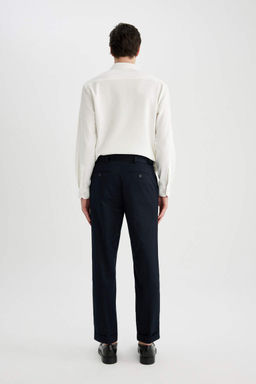 Зауженные брюки из твила с двойными штанинами - Defacto фото 7