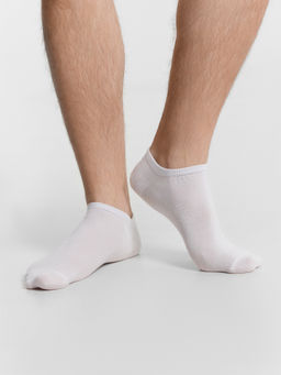 Цена за 5 пар! Носки мужские укороченные белые в наборе, 3 пары - Mark formelle фото 2