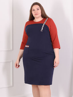 Платье для полных женщин - Almond фото 2