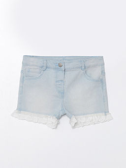 Beli Lastikli Basic K?z Bebek Jean ?ort