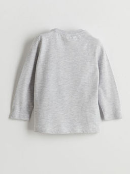 Beli Lastikli Bask?l? Erkek ?ocuk Pijama Tak?m