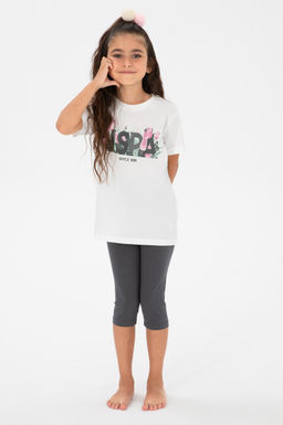 K_z _ocuk Beyaz Pijama Tak_m_ Sepette S_rpriz _ndirim - U.s. polo assn фото 3