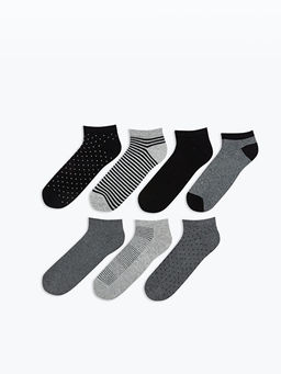 Desenli Erkek Patik ?orap 7li