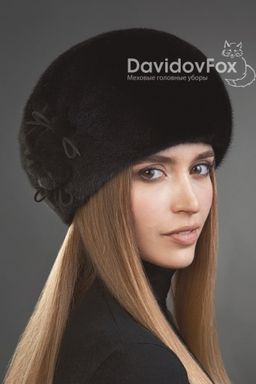 Берет норка блэк