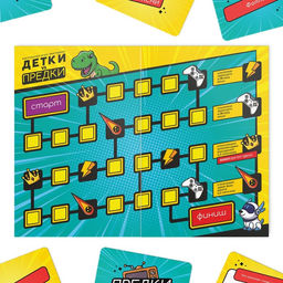 Настольная игра-викторина «Детки vs предки», 180 карт, игровое поле, 10+