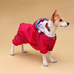 Комбинезон для собак, демисезонный с сумкой, размер L (ДС 33, Ог 45, ОШ 30 см), розовый - Simaland фото 2