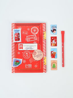Подарочный набор новогодний в портфеле Волшебная посылка, ежедневник А5, магнитные закладки и ручка