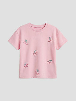 Fiyonk Bask?l? Ta?l? K?z ?ocuk Ti??rt