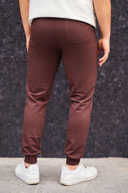 Kahverengi Basic Regular/Normal Kesim Lastik Paca Jogger Esofman Alt? TMNSS20EA0053