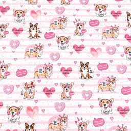 Цена за 2 шт. Бумага упаковочная глянцевая Корги, 70?100 см,1 лист