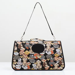 Сумка-переноска каркасная Кошки, размер M, 40 х 21 х 27 см - Пижон фото 2