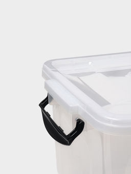 Контейнер для хранения с крышкой, 35 л, 50×31×28 см, на колёсах, прозрачный, ручки МИКС - Simaland фото 3