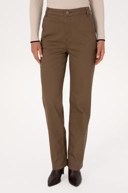 Kad_n Haki Straight Fit Kanvas Pantolon Sepette S_rpriz _ndirim - U.s. polo assn фото 2