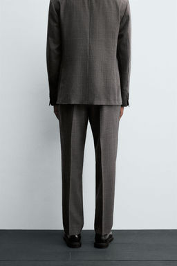 CHECK SUIT TROUSERS - Zara фото 3