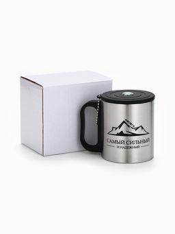 Термокружка Сильному и надежному, 180 мл, с компасом