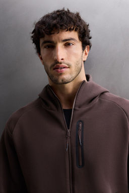 TECHNICAL ZIP-UP HOODIE - Zara фото 5