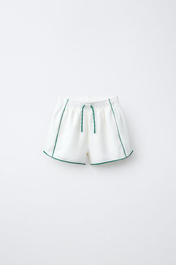 BERMUDA RIB VIVOS CONTRASTE / Crudo claro - Zara фото 3