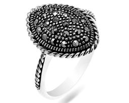 Кольцо из серебра марказит, SL-AGA1627