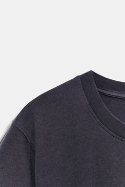 CAMISETA ENTALLADA ALGOD?N / Azul - Zara фото 7