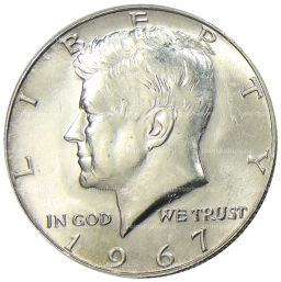 1/2 доллара (50 центов) 1967 года США