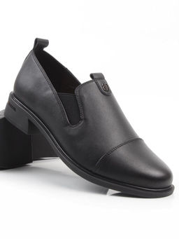 06-M47-17 BLACK Туфли женские (натуральная кожа)