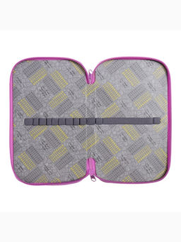 Пенал школьный, 2 секции, 12.5×20.5×4 см «Котик черный»