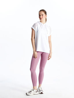 Kap??onlu File Detayl? Kad?n Spor Ti??rt