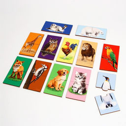 Пазл двойной Животные (головоломка), 12 пазлов, 24 детали - Лесная мастерская фото 5